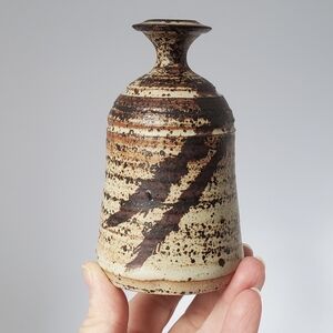 Signed Studio Pottery Vase Vintage Thrown Pottery